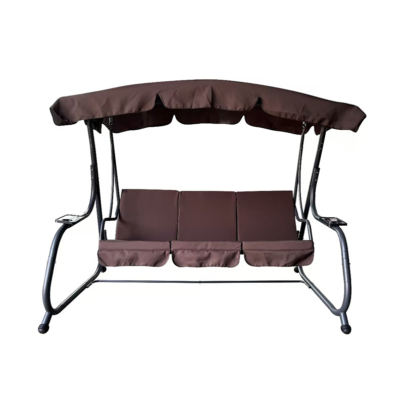 YLX-4026 Outdoor Garden Three-Person Swing Chair & Bed