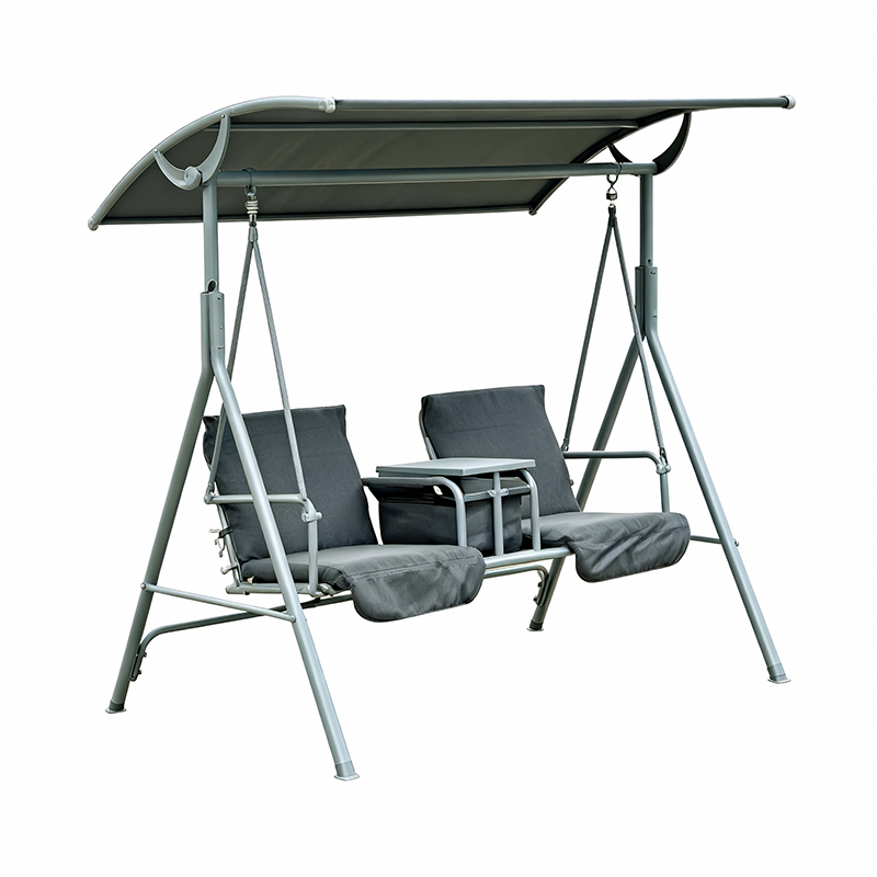 YLX-4006B Outdoor Double Swing Chair with Coffee Table